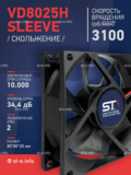 Вентилятор VD8025H sleeve (скольжение) 24V - st-e.info - Оренбург