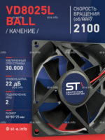 Вентилятор  VD8025L Ball (качения) 24V - st-e.info - Оренбург